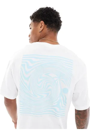JACK & JONES Oversized t-shirt with palm tree backprint in