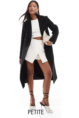 EVER NEW Formal wrap coat in black