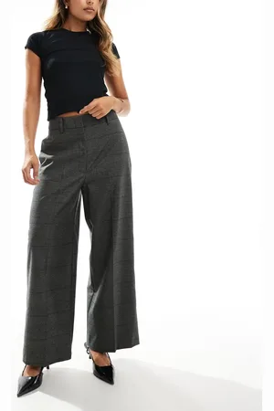 ASOS Tailored culotte pants in gray check