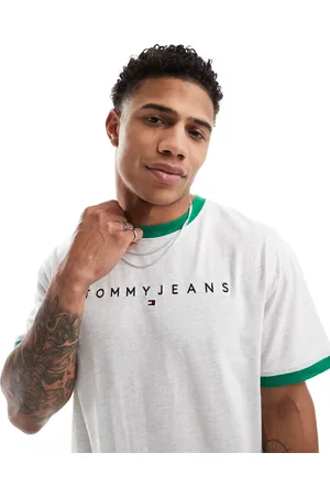 Tommy Hilfiger Linear logo ringer T-shirt in