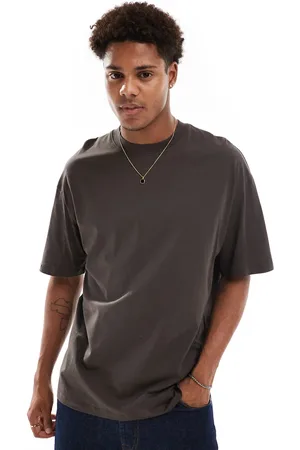 JACK & JONES Oversized t-shirt in chocolate