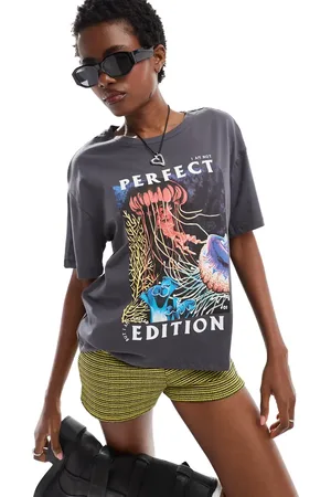 Noisy May Relaxed fit T-shirt with Perfect print in dark