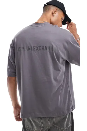 Armani Exchange Boxy fit micro logo t-shirt in