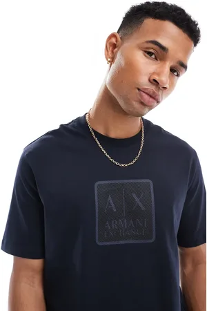 Armani Exchange T-shirt with square logo in