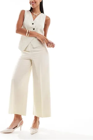 ASOS Tailored culotte pants in cream