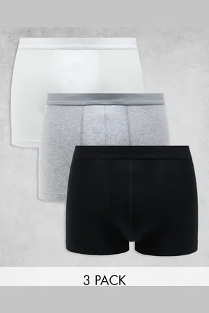 ASOS 3 pack jersey trunks in multiple colors