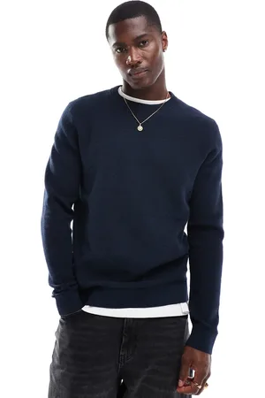 SELECTED Waffle knit sweater in