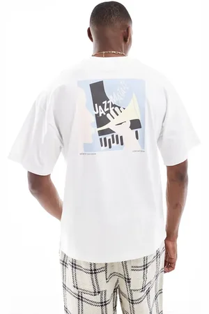 SELECTED Super oversized t-shirt with jazz backprint in