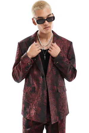 Twisted Tailor Oversized suit jacket in & black print - part of a set