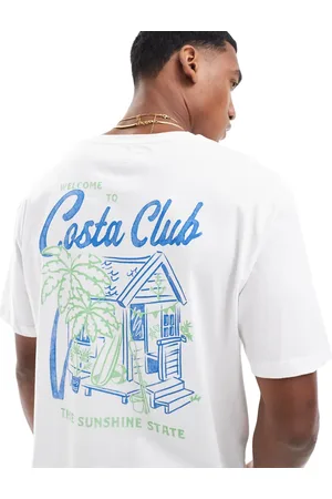 JACK & JONES Oversized T-shirt with Costa Club print in