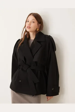 ASOS Oversized formal trench coat with strong shoulder in