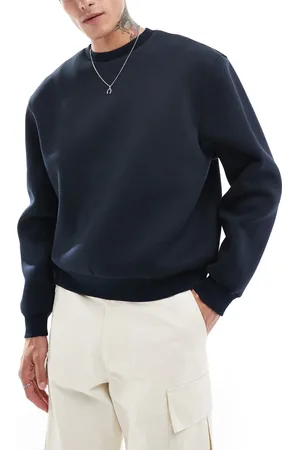 ASOS Boxy oversized scuba sweatshirt in