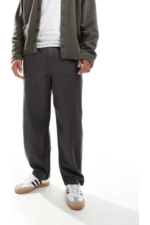 SELECTED Wide fit pleated pants in