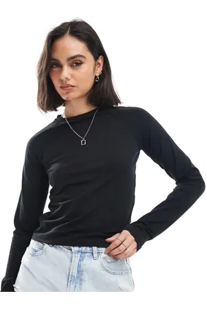 Noisy May Long sleeve fitted T-shirt in