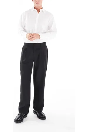 JACK & JONES Bill wide fit pleat front smart pants in