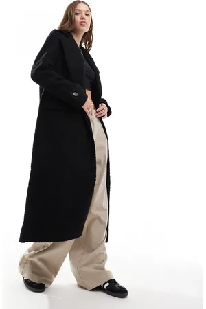 Pretty Lavish Boxy felted coat in heather