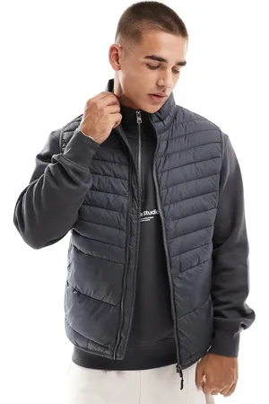 JACK & JONES Packable padded vest in dark