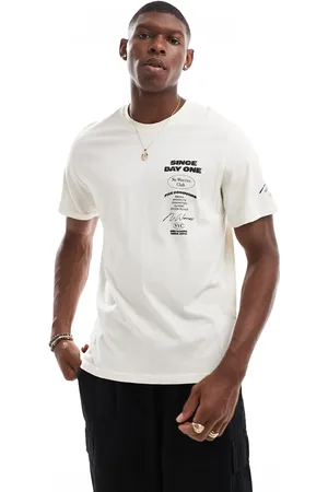 Only & Sons Relaxed T-shirt with Day One print in cream
