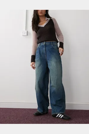 COLLUSION X004 balloon jeans in greencast