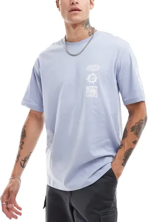 Only & Sons Relaxed t-shirt with symbols in light