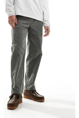 Only & Sons Loose fit cord pants in washed green