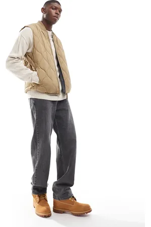 JACK & JONES Quilted vest in beige