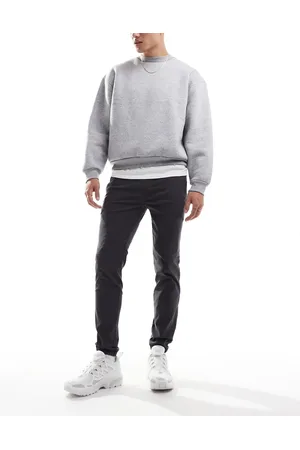 Only & Sons Tapered fit belted cargo pants in dark