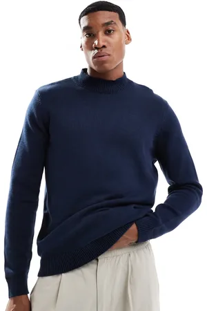 ASOS Midweight knitted turtle neck sweater in