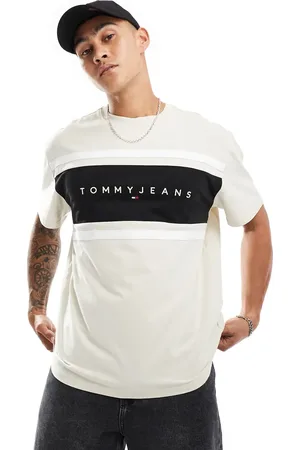 Tommy Hilfiger Color block t-shirt in beige