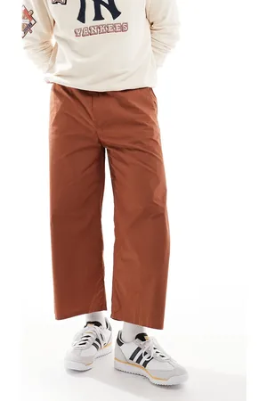 Only & Sons Cropped barrel leg pants in washed