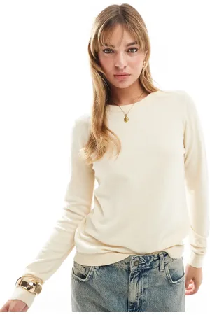 Object Crewneck knitted sweater in cream