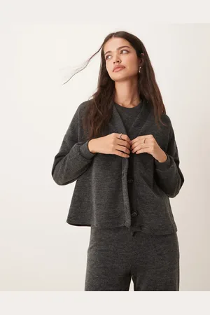 VILA Mix & match premium jersey cardigan in dark - part of a set