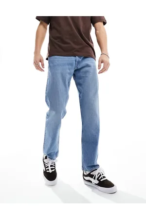 JACK & JONES Chris relaxed fit jeans in mid wash