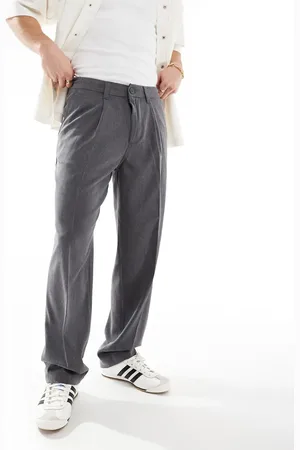 Cotton On Cotton On relaxed pleated smart pants in charcoal