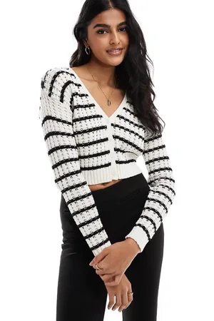 Cotton On Cotton On its a match v neck stripe knit cardigan