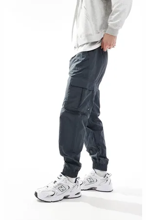 JACK & JONES Tech cuffed cargo pants in dark