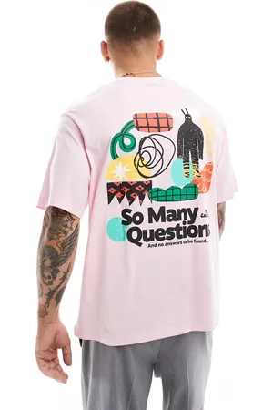 JACK & JONES Oversized t-shirt with questions back print in