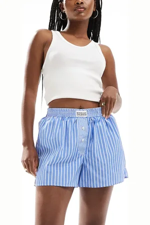ASOS Weekend Collective boxer short in mixed stripe