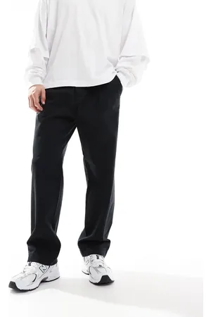 JACK & JONES Loose fit pull-on chinos with pleated front in