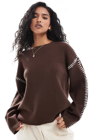 Y.A.S Contrast stitch detail sweater in