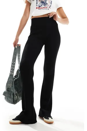 Stradivarius Knit flared pants in
