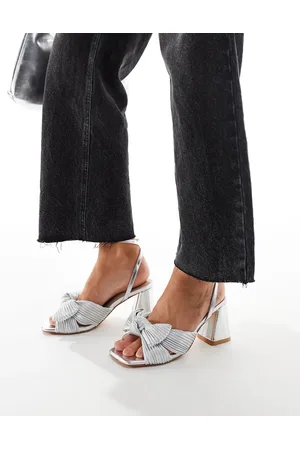 Glamorous Exclusive mid heel bow sandals in