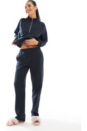Pieces® Sweat sweatpants with tie waist in dark - part of a set