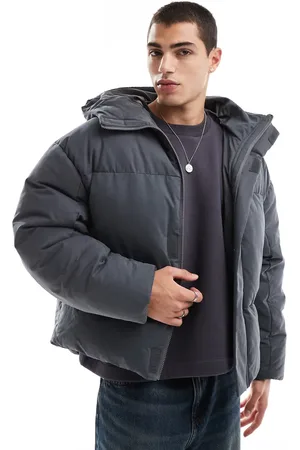 ASOS Oversized puffer jacket with seam detail in