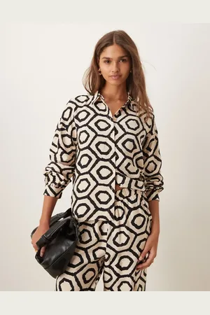 VILA Longsleeve shirt in abstract print - part of a set
