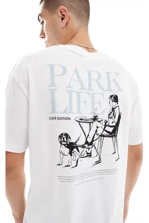 JACK & JONES Oversized T-shirt with park life print in