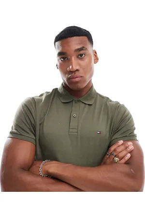 Tommy Hilfiger Cotton essential polo shirt in khaki