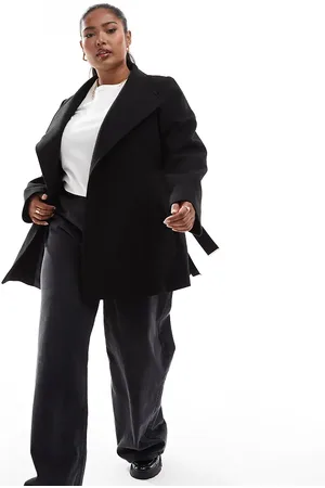Yours Wrap wool coat in