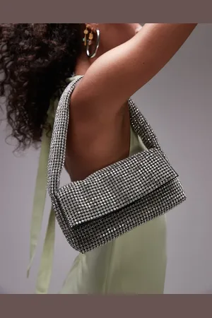 Topshop Shelly embellished shoulder bag in