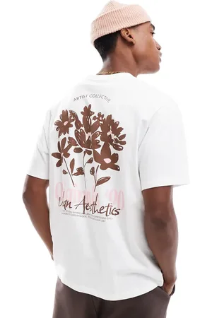 JACK & JONES Oversized T-shirt with flower back print in